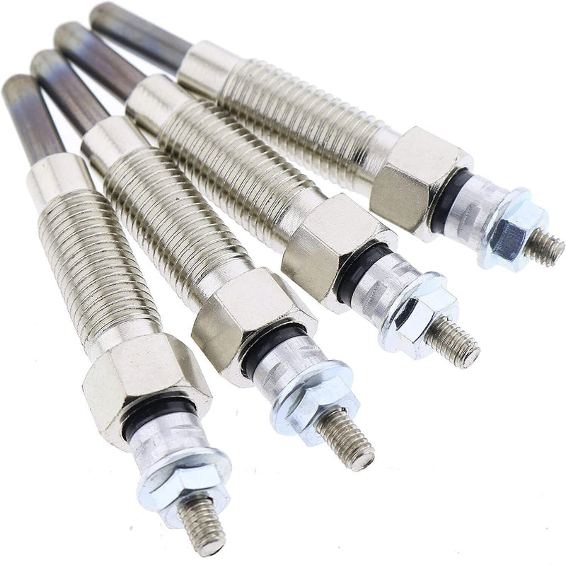 DURAFORCE 4XPCS Glow Plug 129155-77800 15521-65510 For New Holland L454 L455 L553 L555