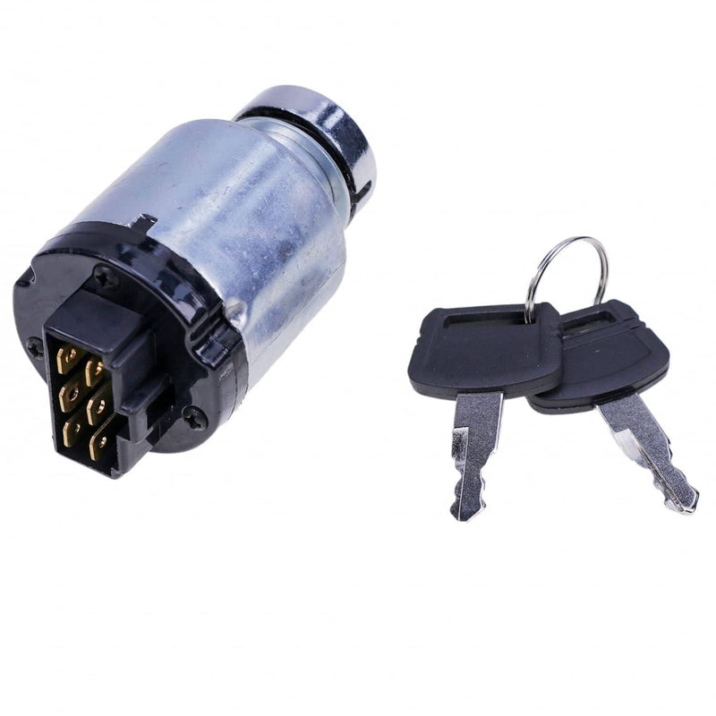 DURAFORCE Ignition Switch with 2 Keys 4477373 For John Deere Excavators 75C 75D 80 80C 85D