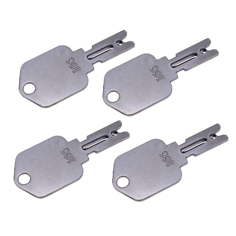 DURAFORCE New 8X Ignition Keys166 For Dynapak,Gehl Skid Steers,Generic Forklift Ignitions