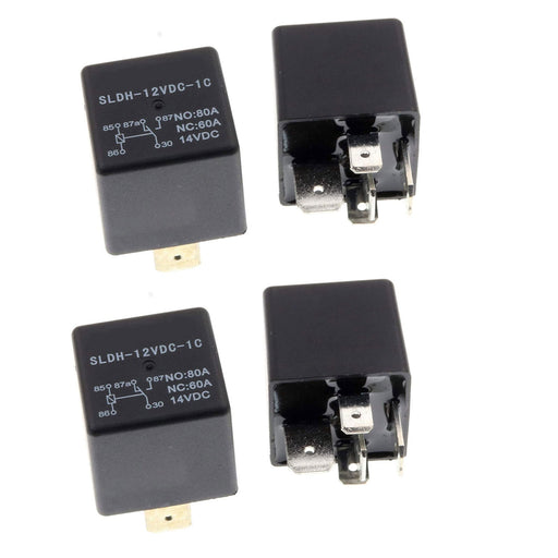 DURAFORCE 4X SLDH-12VDC-1C Relays A Set of Conversion 5 feet 80A 60A 14VDC For Songle