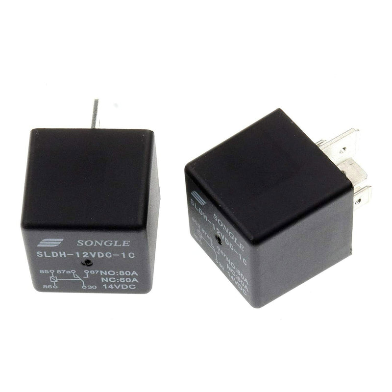 DURAFORCE 4X SLDH-12VDC-1C Relays A Set of Conversion 5 feet 80A 60A 14VDC For Songle