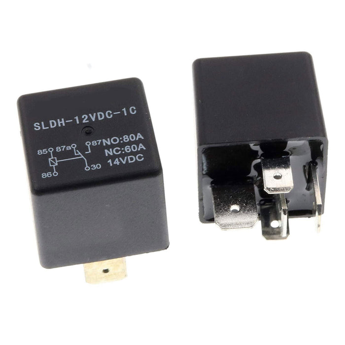 DURAFORCE 2PCS High Power Automotive Relay SLDH-12VDC-1C NO 80A NC 60A 14VDC For Songle
