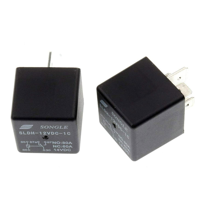 DURAFORCE 2PCS High Power Automotive Relay SLDH-12VDC-1C NO 80A NC 60A 14VDC For Songle