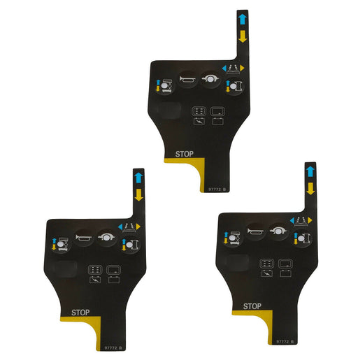 DURAFORCE 3PCS Control Box Overlay/Decal 97772 97772GT For Genie GS-2668 GS-3268 GS-3246