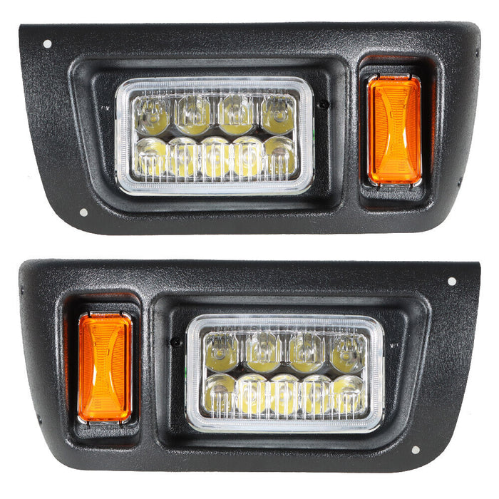 DURAFORCE Golf Cart LED Headlights + Tail Lights Kit 1993+ For Club Car DS G&E Golf Cart