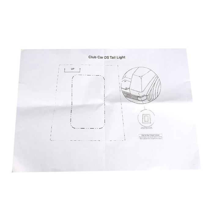 DURAFORCE Golf Cart LED Headlights + Tail Lights Kit 1993+ For Club Car DS G&E Golf Cart