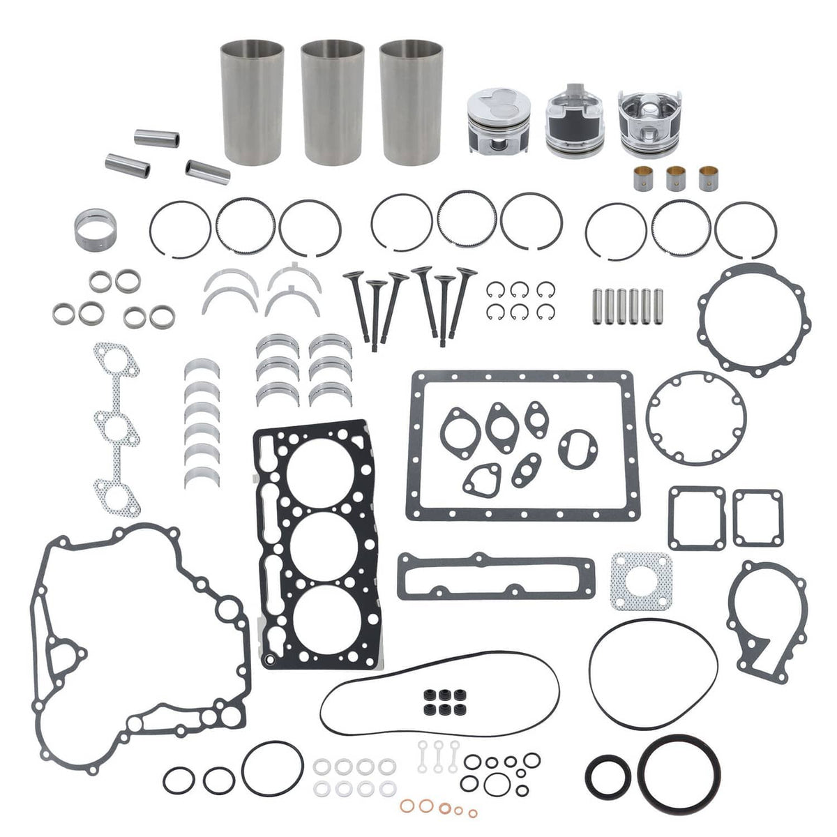 D1305 Radiator D1305 Engine Overhaul Rebuild Kit With Valve for Kubota Tractor - DURAFORCE