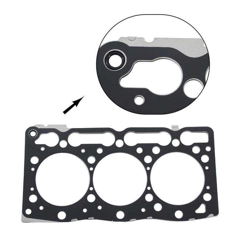 DURAFORCE D1305 Engine Overhaul Rebuild Kit With Valve for Kubota Tractor