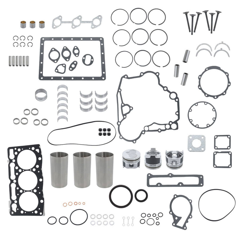 DURAFORCE D1305 Engine Overhaul Rebuild Kit With Valve for Kubota Tractor