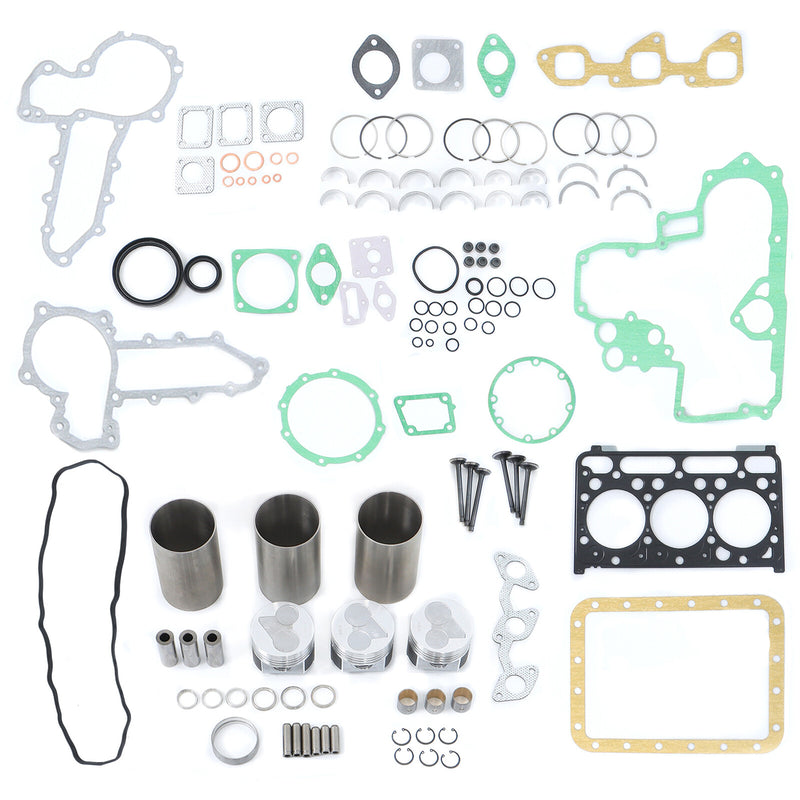 DURAFORCE D1703 D1703E Engine Rebuild Kit For Kubota Tractor L3300DT L3410DT L3400 L3430