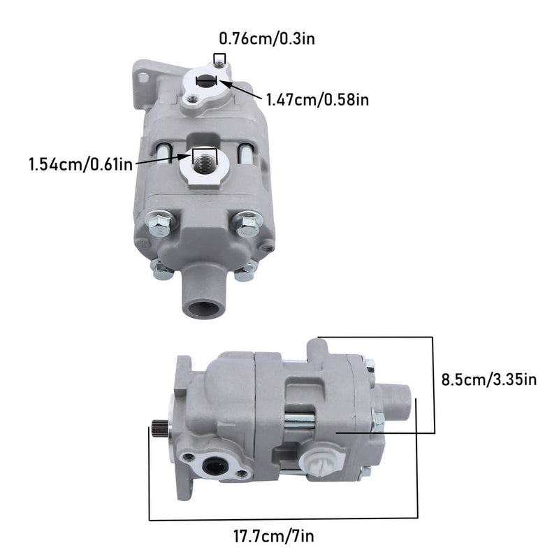 DURAFORCE Hydraulic Pump TC050-36440 for Kubota L3940 L4240 L4330 L5240 MX5000DT MX5200