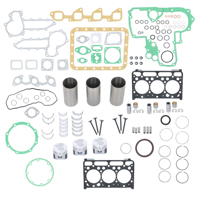 DURAFORCE D1503 Overhaul Rebuild Kit Fits For Kubota D1503 Engine Tractor L3000 L3010