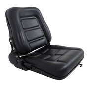DURAFORCE Adjustable Backrest Slide PVC Leather Suspension Forklift Tractor Seat US