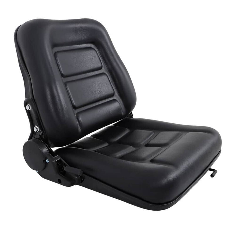 DURAFORCE Adjustable Backrest Slide PVC Leather Suspension Forklift Tractor Seat US