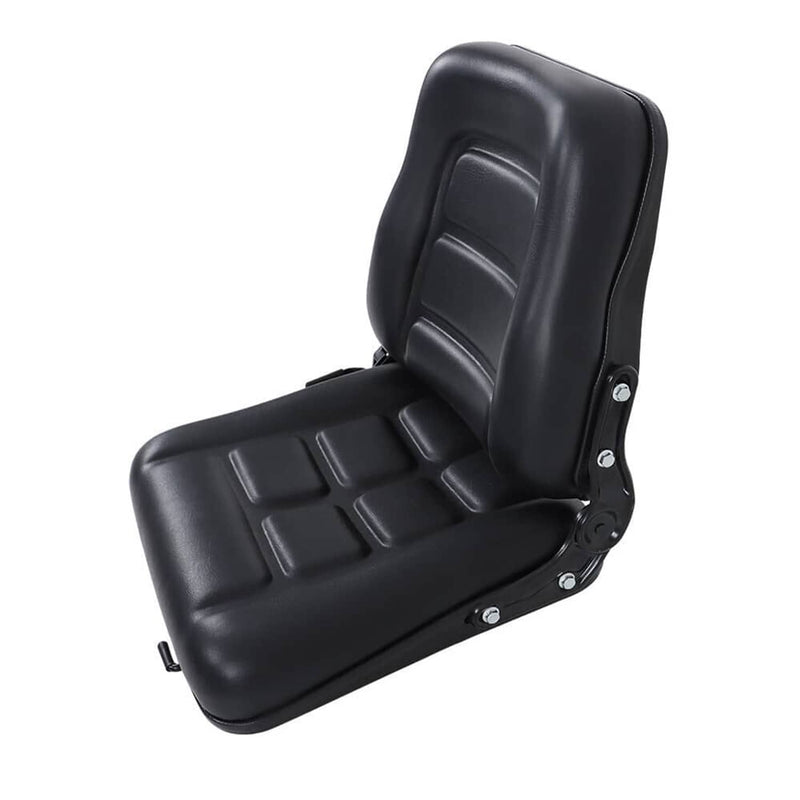 DURAFORCE Adjustable Backrest Slide PVC Leather Suspension Forklift Tractor Seat US