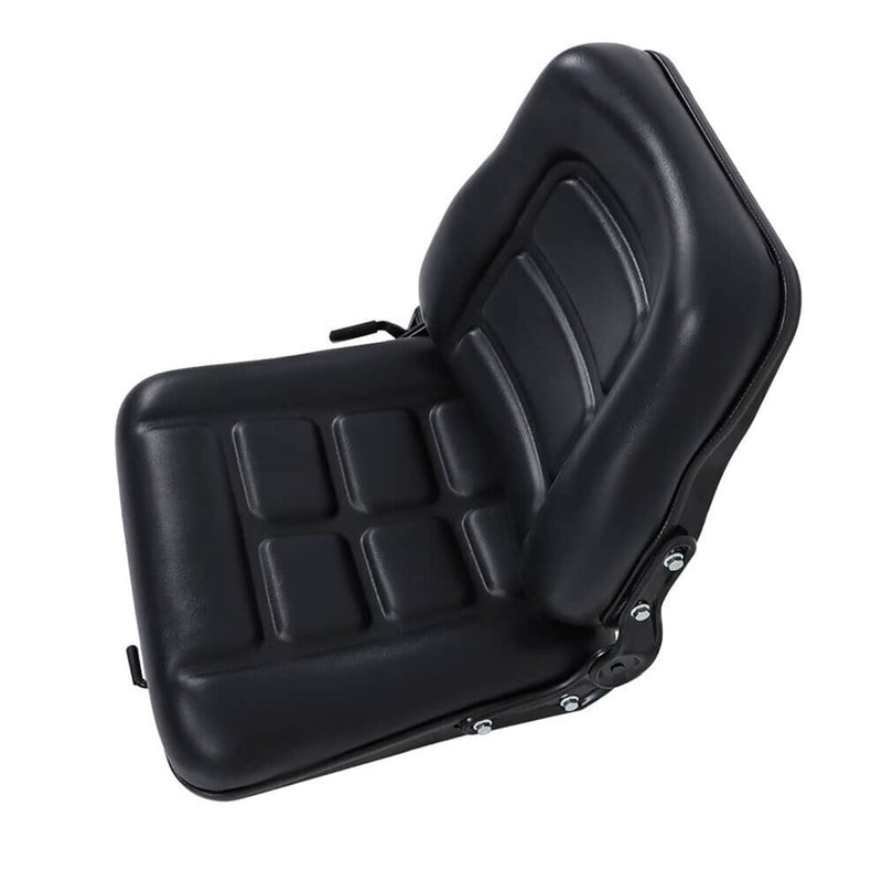 DURAFORCE Adjustable Backrest Slide PVC Leather Suspension Forklift Tractor Seat US