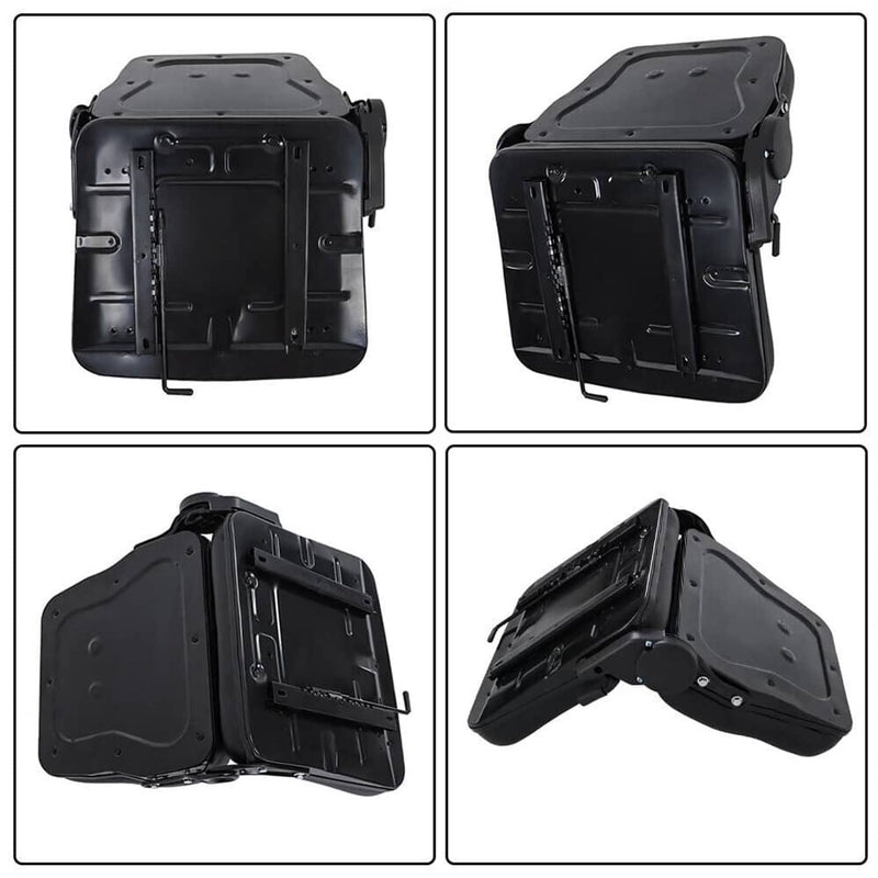 DURAFORCE Adjustable Backrest Slide PVC Leather Suspension Forklift Tractor Seat US