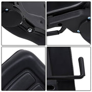 DURAFORCE Adjustable Backrest Slide PVC Leather Suspension Forklift Tractor Seat US