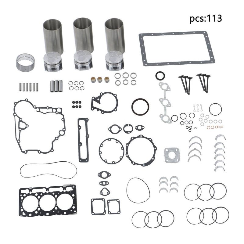 DURAFORCE D1105 Overhaul Rebuild Kit For Kubota D1105 Engine KX41 KX41H RTV1100 Excavator