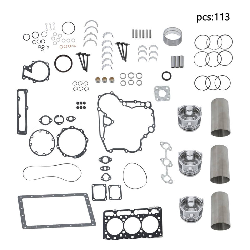 DURAFORCE D1105 Overhaul Rebuild Kit For Kubota D1105 Engine KX41 KX41H RTV1100 Excavator