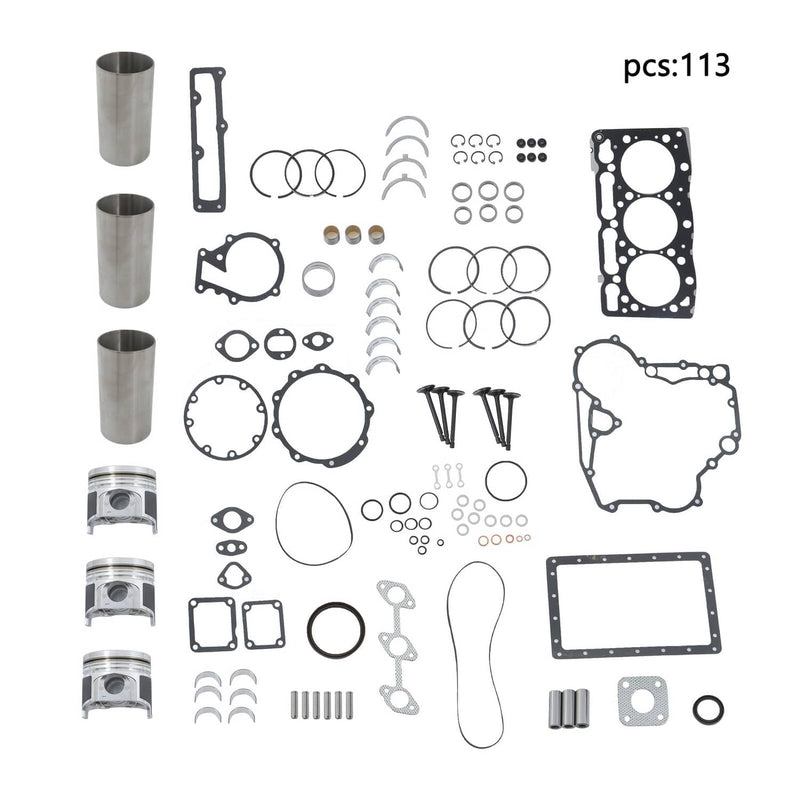 DURAFORCE D1105 Overhaul Rebuild Kit For Kubota D1105 Engine KX41 KX41H RTV1100 Excavator