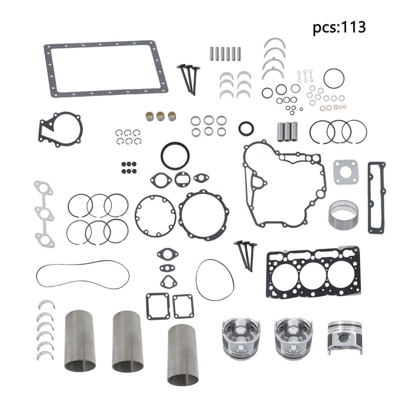 DURAFORCE D1105 Overhaul Rebuild Kit For Kubota D1105 Engine KX41 KX41H RTV1100 Excavator