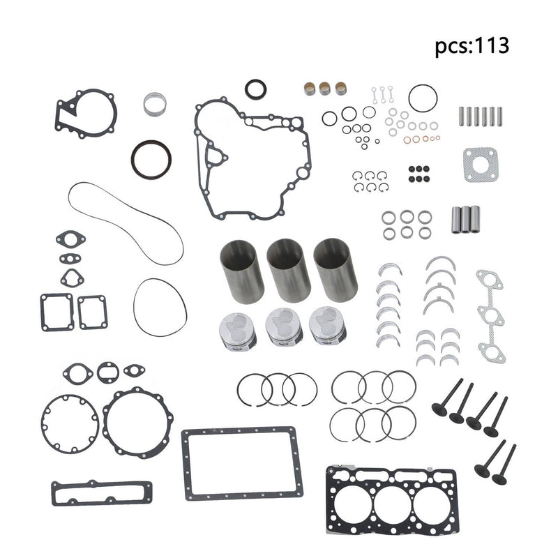 DURAFORCE D1105 Overhaul Rebuild Kit For Kubota D1105 Engine KX41 KX41H RTV1100 Excavator