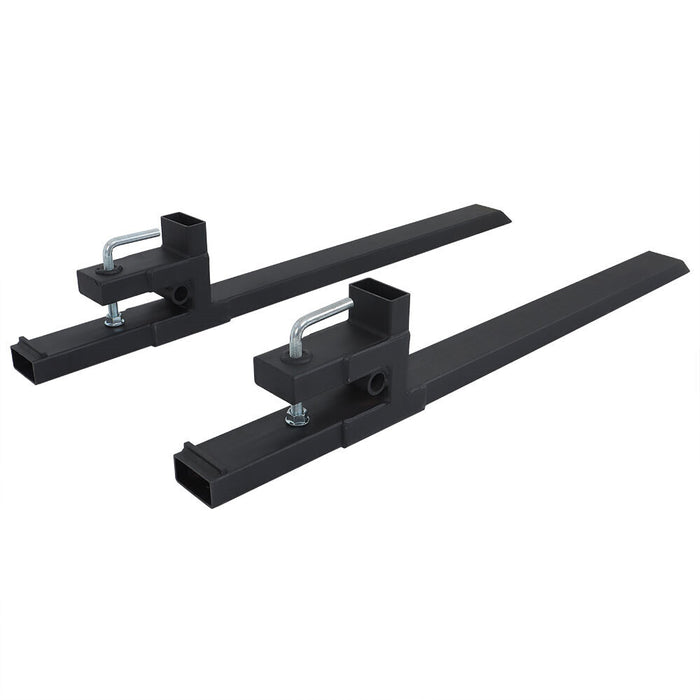 DURAFORCE Clamp On Bucket Loader Attachment Skid Steer Tractor Pallet Forks 60" 4000Lbs