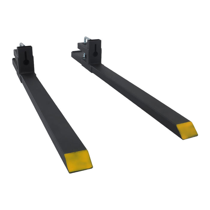 DURAFORCE Clamp On Bucket Loader Attachment Skid Steer Tractor Pallet Forks 60" 4000Lbs