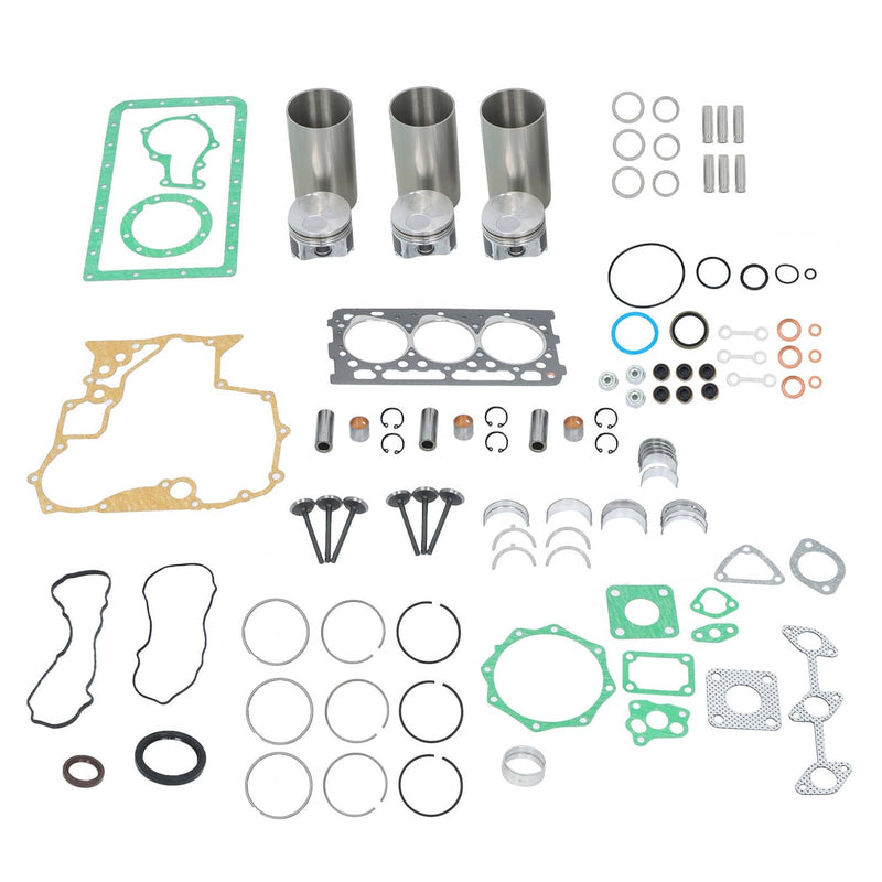 DURAFORCE Overhaul Rebuild Kit 3 Cylinders For Kubota D902 Engine RTV900G RTV900G9