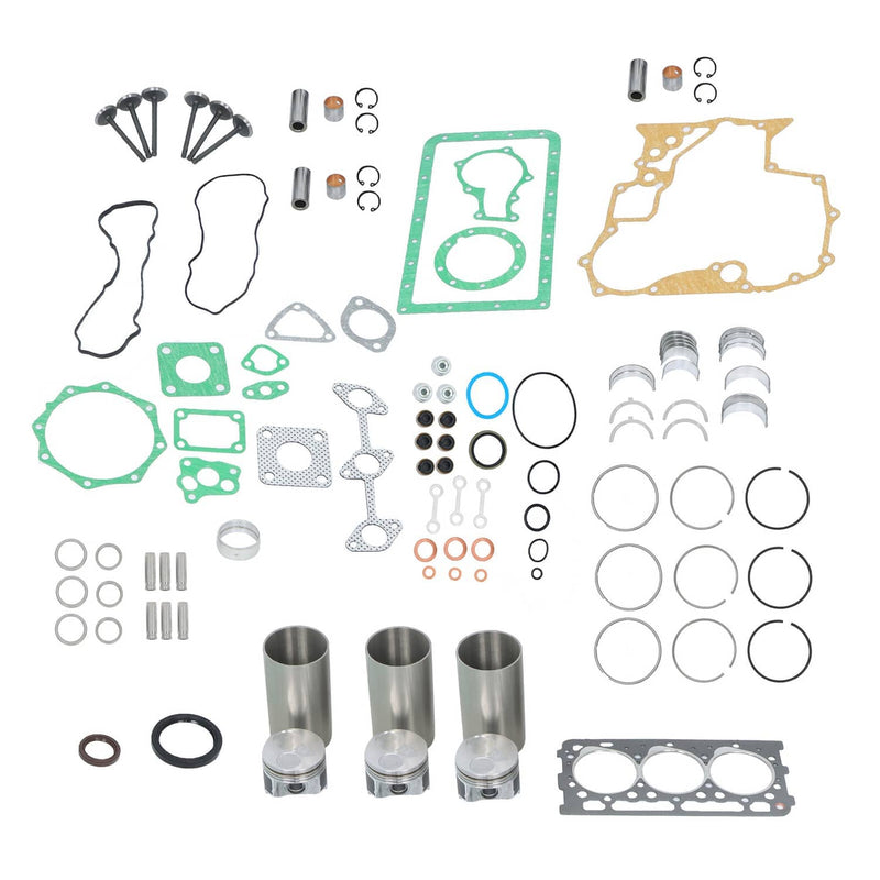 DURAFORCE Overhaul Rebuild Kit 3 Cylinders For Kubota D902 Engine RTV900G RTV900G9