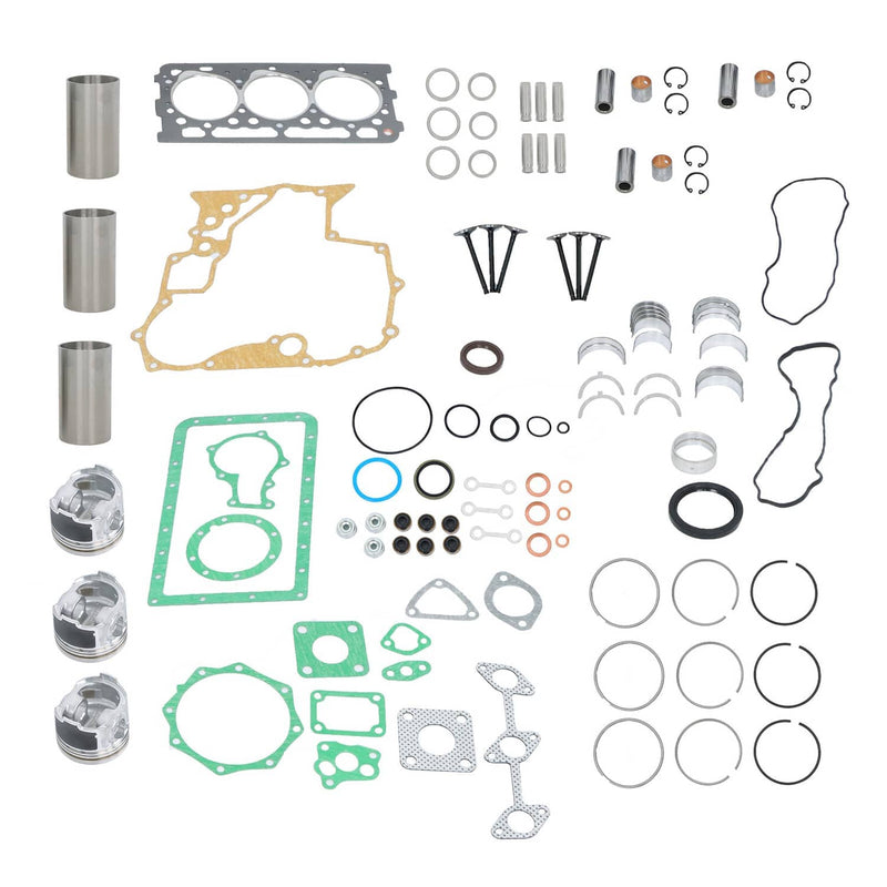 DURAFORCE Overhaul Rebuild Kit 3 Cylinders For Kubota D902 Engine RTV900G RTV900G9