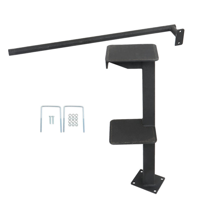 DURAFORCE Boat Step Dual Step Bass Boat Trailer Steps With Handle For All Types Boats