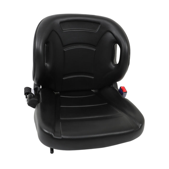 DURAFORCE Universal Forklift Seat w/ Seatbelt & Switch, Adjust Backrest