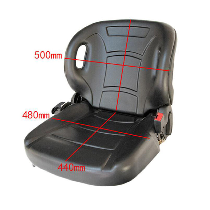 DURAFORCE Universal Forklift Seat w/ Seatbelt & Switch, Adjust Backrest