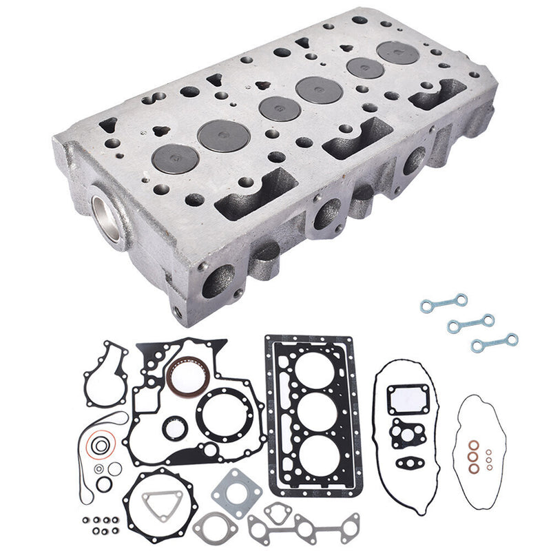DURAFORCE Complete Cylinder Head with Valves & Full Gasket Kit Fit For Kubota D902 RTV900
