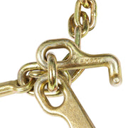 DURAFORCE 5/16''x3' G70 Truck V-Chain Bridle w/ 8" Medium J Hooks, T- Hook & J-Hook Chain