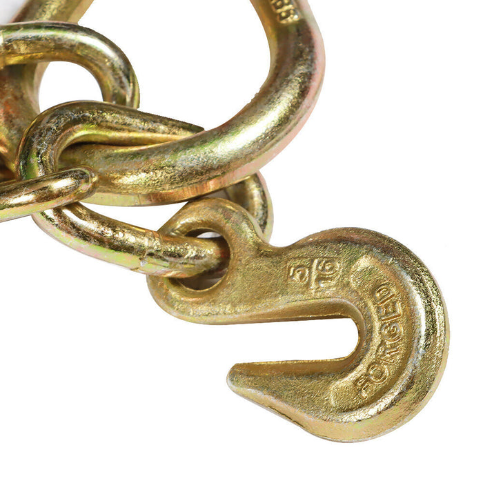 DURAFORCE 2× G70 V-Chain Bridle w/8" Medium J Hooks,T- Hook&J-Hook w/Grab Hooks 5/16''x3'