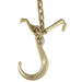 DURAFORCE 2× G70 V-Chain Bridle w/8" Medium J Hooks,T- Hook&J-Hook w/Grab Hooks 5/16''x3'