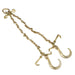 DURAFORCE 2Pcs 5/16''x3' G70 V-Chain Bridle w/8" Medium J Hooks T- Hook&J-Hook w/Grab Hook