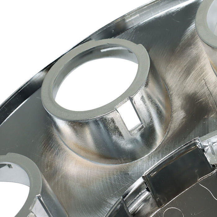 DURAFORCE Front Hub Cover Set Chrome Semi Truck Wheel Cover 33mm Nut Covers Spiked