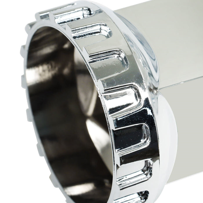 DURAFORCE Front Hub Cover Set Chrome Semi Truck Wheel Cover 33mm Nut Covers Spiked