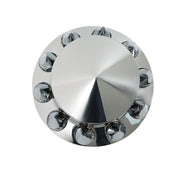 DURAFORCE Chrome Semi Trucks Hub Cover Wheel Set Rear 33mm Nut Covers Spike USA