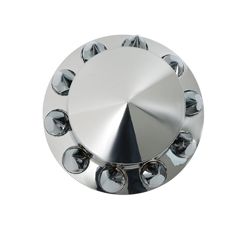 DURAFORCE Chrome Semi Trucks Hub Cover Wheel Set Rear 33mm Nut Covers Spike USA