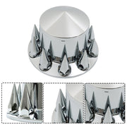 DURAFORCE Chrome Semi Trucks Hub Cover Wheel Set Rear 33mm Nut Covers Spike USA