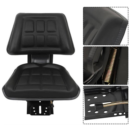DURAFORCE Black Tractor Suspension Seat For Massey Ferguson 230 231 234 234H/S 260 282 451