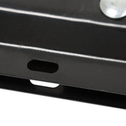 DURAFORCE Black Steel Straight New Mud Flap Hangers 30" Pair 2.5" Semi Truck Spring Loaded