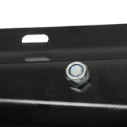 DURAFORCE Black Steel Straight New Mud Flap Hangers 30" Pair 2.5" Semi Truck Spring Loaded