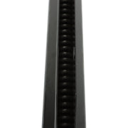 DURAFORCE Black Steel Straight New Mud Flap Hangers 30" Pair 2.5" Semi Truck Spring Loaded