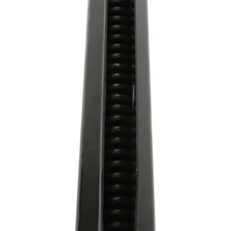DURAFORCE Black Steel Straight New Mud Flap Hangers 30" Pair 2.5" Semi Truck Spring Loaded
